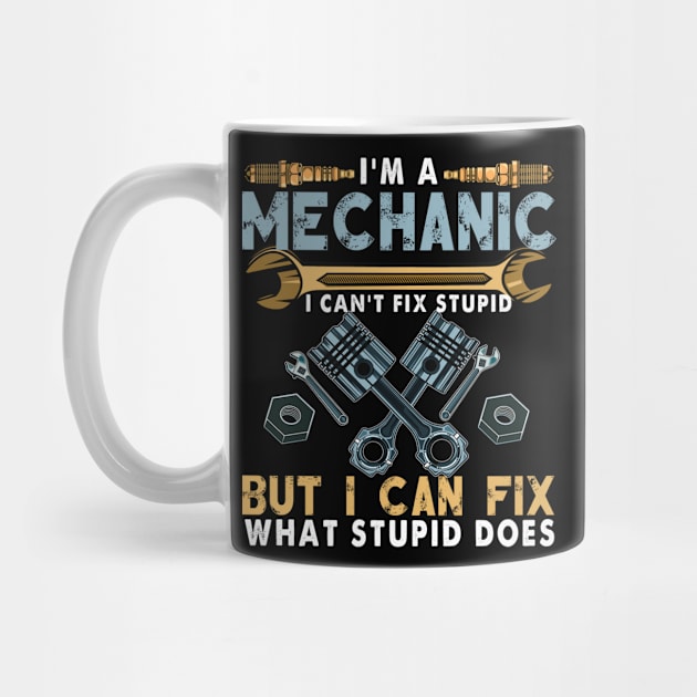 Funny Mechanic For Men Dad Car Auto Diesel Automobile Garage by The Design Catalyst